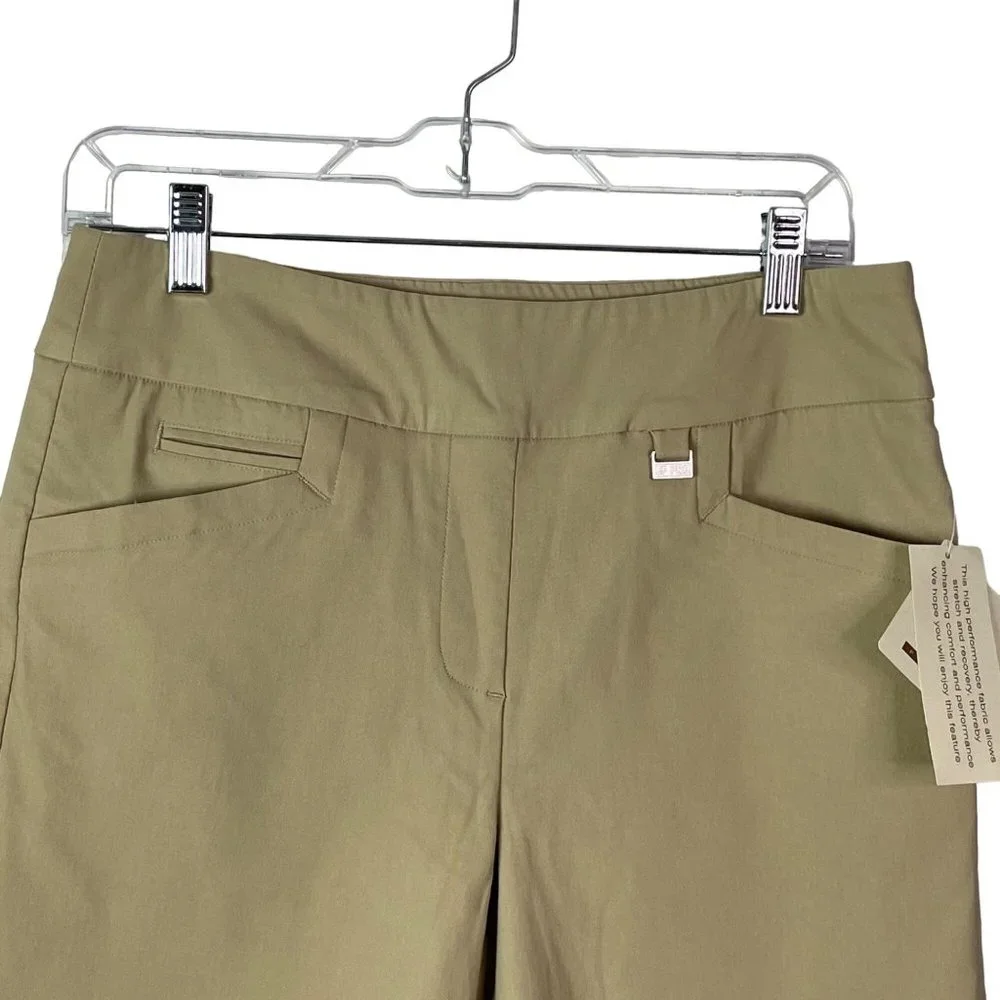 EP Pro Golf Shorts Khaki Size 8 Pull On Stretch - Picture 2 of 8